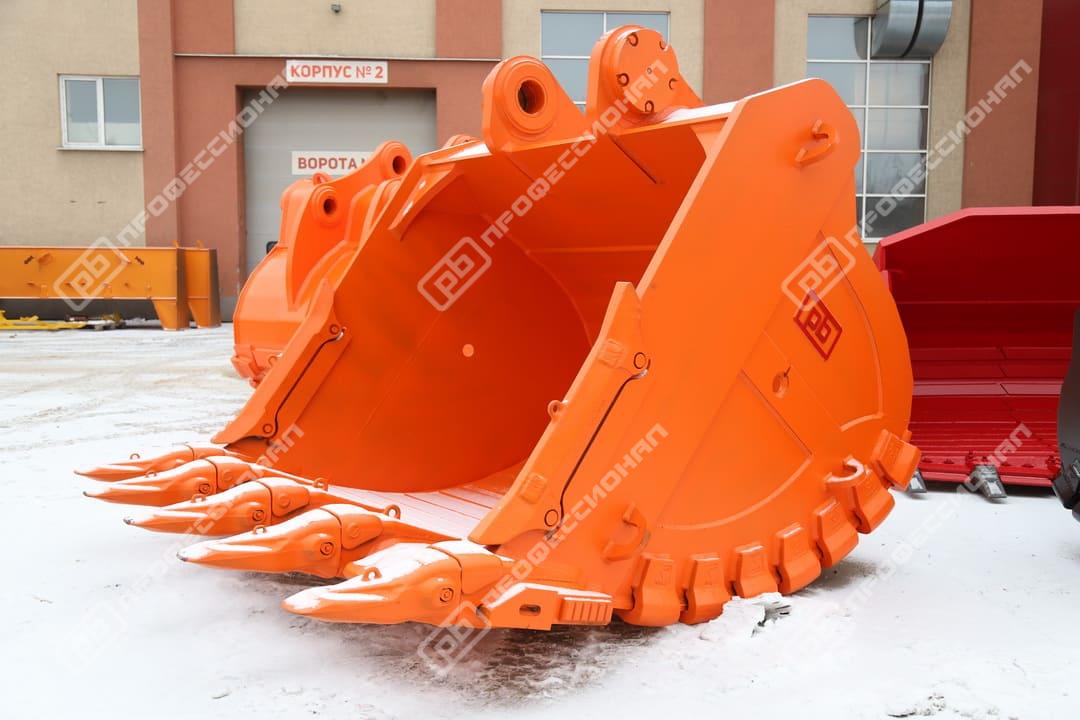 Ковш скальный усиленный для экскаватора Hitachi EX-1200-6 объемом 6,7 куб.м